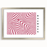 Bohemian Wall Art | Bold Bauhaus Wavy Pattern Boho Canvas | Eclectic Art Print