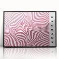 Bohemian Wall Art | Bold Bauhaus Wavy Pattern Boho Canvas | Eclectic Art Print