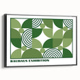 Bohemian Wall Art | Green Bauhaus Geometric Boho Canvas | Eclectic Art Print