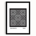 Bohemian Wall Art | Bauhaus Geometric Grid Boho Canvas | Eclectic Print