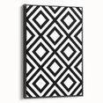 Bohemian Wall Art | Bold Bauhaus Diamond Geometric Canvas | Eclectic Print