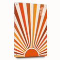 Bohemian Wall Art | Retro Sunburst Design | Boho Decor Canvas Print