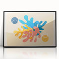 Bohemian Wall Art | Vibrant Abstract Boho Decor Canvas | Eclectic Art Print