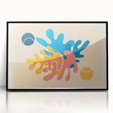 Bohemian Wall Art | Vibrant Abstract Boho Decor Canvas | Eclectic Art Print