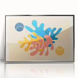 Bohemian Wall Art | Vibrant Abstract Boho Decor Canvas | Eclectic Art Print