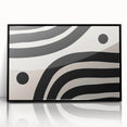 Bohemian Wall Art | Minimalist Black and White Boho Canvas | Eclectic Art Print