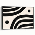 Bohemian Wall Art | Minimalist Black and White Boho Canvas | Eclectic Art Print
