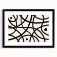 Bohemian Wall Art | Abstract Black Line Boho Canvas | Eclectic Art Print