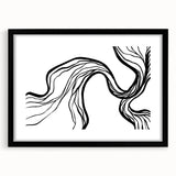 Bohemian Wall Art - Eclectic Boho Decor Canvas in Artistic Flowing Style