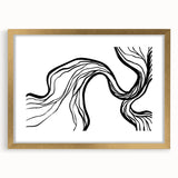 Bohemian Wall Art - Eclectic Boho Decor Canvas in Artistic Flowing Style