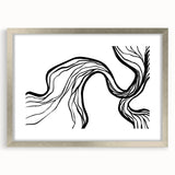 Bohemian Wall Art - Eclectic Boho Decor Canvas in Artistic Flowing Style