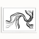 Bohemian Wall Art - Eclectic Boho Decor Canvas in Artistic Flowing Style