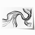 Bohemian Wall Art - Eclectic Boho Decor Canvas in Artistic Flowing Style