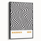 Bohemian Wall Art | Bauhaus 1919 Black and White Optical Boho Print