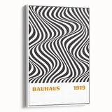 Bohemian Wall Art | Bauhaus 1919 Black and White Optical Boho Print