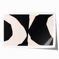 Eclectic Boho Decor Canvas - Modern Black and Beige Bohemian Wall Art