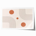 Bohemian Wall Art - Modern Geometric Boho Decor with Earthy Tones