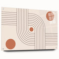 Bohemian Wall Art - Retro Geometric Boho Decor with Terracotta Tones