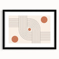 Bohemian Wall Art - Retro Geometric Boho Decor with Terracotta Tones