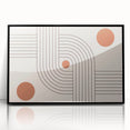 Bohemian Wall Art - Retro Geometric Boho Decor with Terracotta Tones