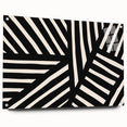 Boho Wall Decor - Modern Black and White Abstract Bohemian Canvas