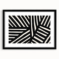 Boho Wall Decor - Modern Black and White Abstract Bohemian Canvas