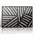 Boho Wall Decor - Modern Black and White Abstract Bohemian Canvas