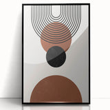 Bohemian Wall Art | Minimalist Geometric Circles Print | Boho Decor