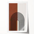 Bohemian Wall Art | Minimalist Arched Lines Design | Boho Decor Canvas