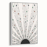 Bohemian Wall Art | Minimalist Abstract Sunburst Design | Boho Decor