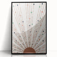 Bohemian Wall Art | Earthy Sunburst Abstract Design | Boho Decor