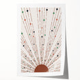 Bohemian Wall Art | Earthy Sunburst Abstract Design | Boho Decor