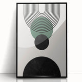Bohemian Wall Art | Minimalist Geometric Circles Design | Boho Decor