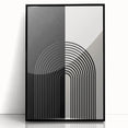 Bohemian Wall Art | Minimalist Black & White Arched Design | Boho Decor