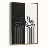 Bohemian Wall Art | Minimalist Black & White Arched Design | Boho Decor