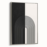 Bohemian Wall Art | Minimalist Black & White Arched Design | Boho Decor