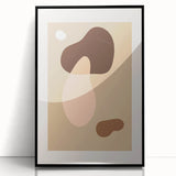 Bohemian Wall Art | Abstract Organic Shapes in Warm Earth Tones | Boho Decor