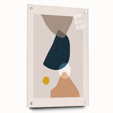 Bohemian Wall Art | Abstract Shapes in Muted Tones | Boho Decor Canvas