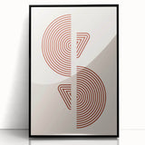 Geometric Boho Wall Art | Minimalist Circles & Triangles | Earthy Decor