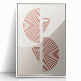 Geometric Boho Wall Art | Minimalist Circles & Triangles | Earthy Decor