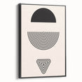 Bohemian Wall Art | Minimalist Boho Decor Canvas | Eclectic Black & White Art