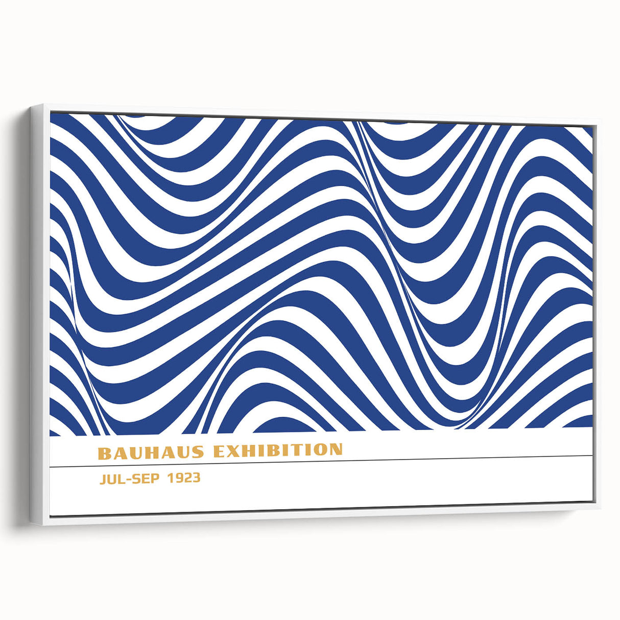 Bohemian Wall Art | Blue & White Eclectic Boho Decor Canvas Print