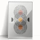 Eclectic Bohemian Wall Art | Boho Chic Abstract Canvas | Geometric Design