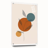Boho Chic Leaf Art Print | Eclectic Bohemian Wall Art | Abstract Design