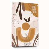 Boho Chic Abstract Leaf Art | Eclectic Bohemian Wall Art | Neutral Tones