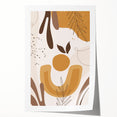 Boho Chic Abstract Leaf Art | Eclectic Bohemian Wall Art | Neutral Tones