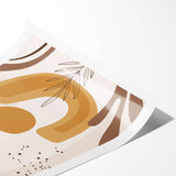 Boho Chic Abstract Leaf Art | Eclectic Bohemian Wall Art | Neutral Tones