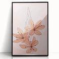 Boho Floral Wall Art | Eclectic Boho Chic Canvas | Delicate Flower Design