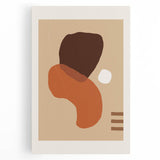 Boho Abstract Wall Art | Eclectic Bohemian Canvas | Earthy Tones Design