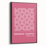 Bohemian Wall Art | Bauhaus 1923 Pink Geometric Boho Chic Print